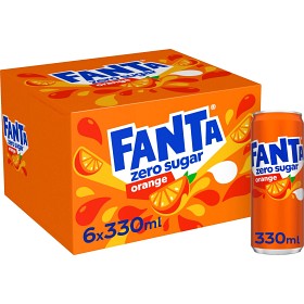 Bild på Fanta Orange Zero 6x33cl