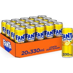 Bild på Fanta Zero Lemon Burk 20x33cl