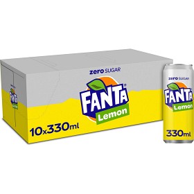 Bild på Fanta Zero Lemon Läsk 10x33cl inkl pant