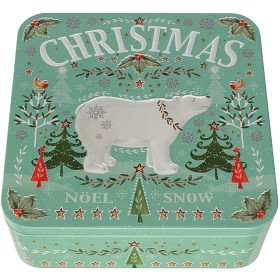 Bild på Farmhouse Biscuits Christmas Polar Bear Butterscotch Toffee Biscuits 250g