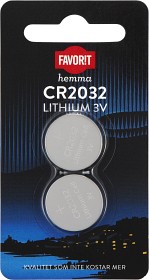Bild på Favorit Batteri Lithium CR2032 2 p