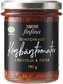 Bild på Favorit Finfina Semitorkade Körsbärstomater 190 g 