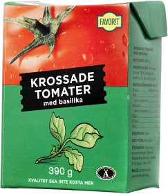Bild på Favorit Krossade Tomater med Basilika 390g