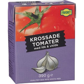 Bild på Favorit Krossade Tomater med Lök & Vitlök 390g