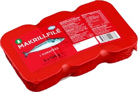 Bild på Favorit Makrillfilé i Tomatsås 3x125g