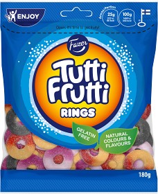 Bild på Fazer Tutti Frutti Rings 180g