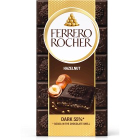 Bild på Ferrero Rocher Tablet Mörk Choklad 90g