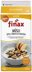 Bild på Finax Glutenfri Müsli, Äpple, Päron & Ingefära 450 g