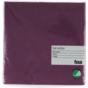 Bild på Fixa Servetter Lila 40x40cm 50-pack