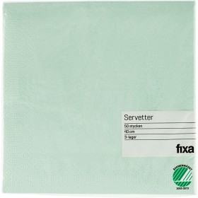 Bild på Fixa Servett Pale Green 40x40cm 50st