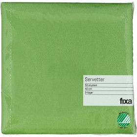 Bild på Fixa Servetter Grön 40cm 50-pack