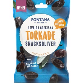 Bild på Fontana Snacksoliver Torkade 70g