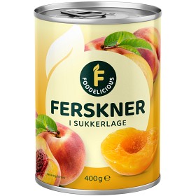 Bild på Foodelicious Persikohalvor i Sockerlag 400g
