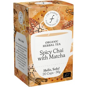 Bild på Fredsted Hello, Sofa! Spicy Chai & Matcha Herbal Tea 20-pack