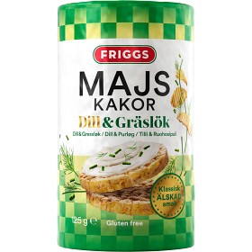 Bild på Friggs Majskakor Dill & Gräslök 125g