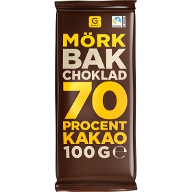 Bild på Garant Bakchoklad Mörk 70% 100g