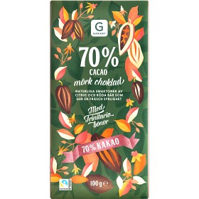 Bild på Garant Mörk Choklad 70% Kakao 100g