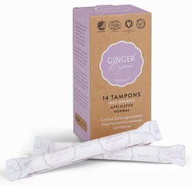 Bild på Ginger Organic Tampong med hylsa Normal 14 st