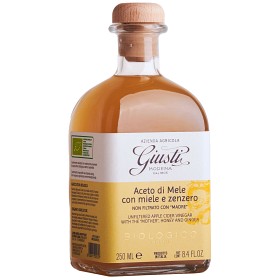 Bild på Giusti Organic Unfiltered Apple Cider Vinegar with the "Mother", Honey & Ginger 250ml