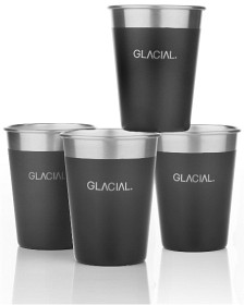 Bild på Glacial 4-pack Matte Black Cup Set