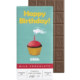 Bild på Gnaw Happy Birthday Mjölkchokladkaka 80g