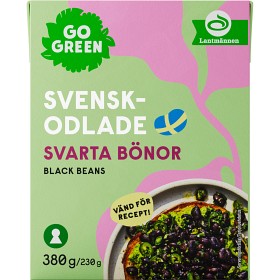 Bild på GoGreen Svenskodlade Svarta Bönor 380g