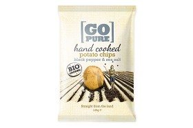 Bild på GoPure Handkokade Chips Havssalt & Svartp. 125 g