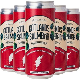 Bild på Gotlands Salmbär Salmbärsläsk Burk 24x33cl