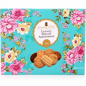 Bild på Grandma Wild's Luxury Biscuit Assortment Brittiska Smörkakor 400g