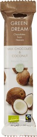 Bild på Green Dream Milk Chocolate & Coconut 30 g