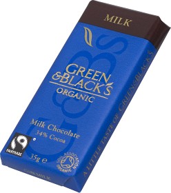 Bild på Green & Blacks Milk Chocolate 35 g