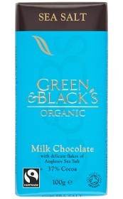 Bild på Green & Blacks Milk Chocolate Sea Salt 100 g