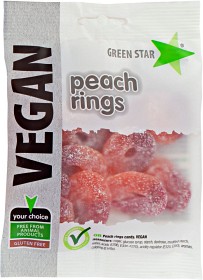 Bild på Green Star Peach Rings 80 g