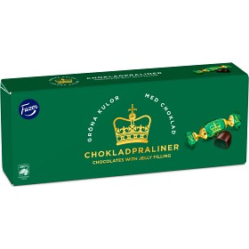 Bild på Fazer Gröna Kulor Chokladpraliner 250g