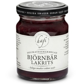Bild på Hafi Björnbär Lakrits Marmelad 140g