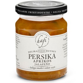 Bild på Hafi Persika Aprikos Jalapeno Chutney 140g