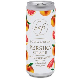 Bild på Hafi Persika & Grape Mousserande Dryck 330ml