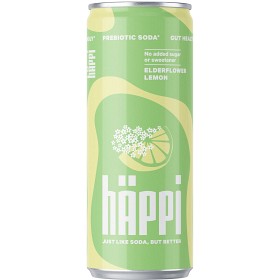 Bild på hÄppi Prebiotisk Läsk Fläder Citron 33cl