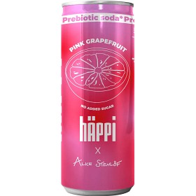 Bild på hÄppi Prebiotisk Läsk Pink Grapefruit x Alice Stenlöf 33cl