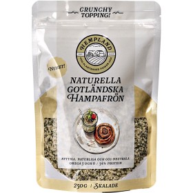 Bild på Hempland Skalade Naturella Gotländska Hampafrön 250g