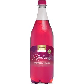 Bild på Herrljunga Cider DeLuxe Rhuberry Äppeldryck Rabarber & Hallon 100cl