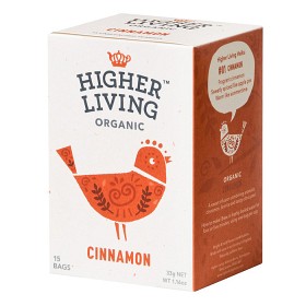 Bild på Higher Living Cinnamon 15 tepåsar