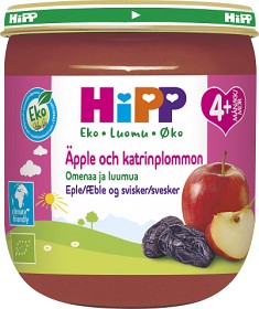Bild på HiPP Fruktpuré Äpple & Katrinplommon 4M 125 g