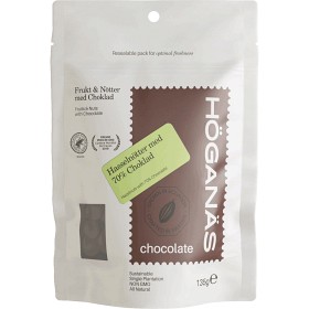 Bild på Höganäs Chocolate Dragees Hasselnötter & Mörk choklad 70% 135g
