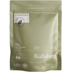 Bild på Höganäs Chocolate Mörk Choklad 75% Couverture "KULLABERG" 500g