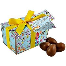 Bild på Holdsworth Luxuary Easter Ballotin of mini Caramel Eggs 125g