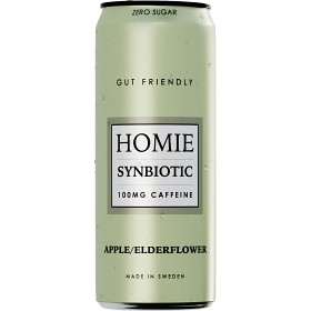 Bild på Homie Synbiotic Äpple & Fläder 33cl