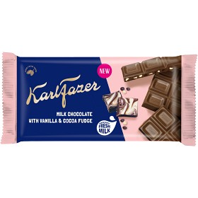 Bild på Karl Fazer Vanilla Cocoa Fudge Milk Chocolate 145g