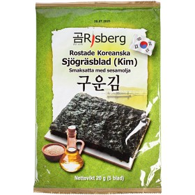 Bild på Kim Koreanska Rostade Noriblad 20g