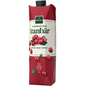 Bild på Kiviks Naturens Bästa Tranbärsdryck 1L